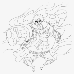 Monkey D - Draw Luffy Gear 4