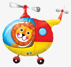 Helicopter Clipart Toy Car - Lion Helicopter