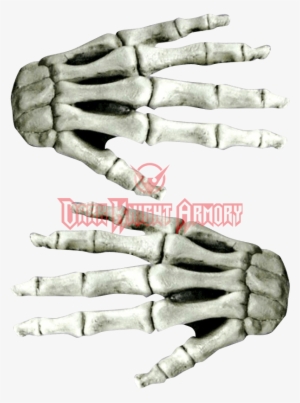 Large White Skeleton Costume Hands - Horror White Latex Skeleton Hands