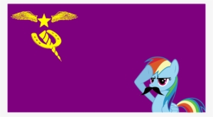 Symbol In The Corner Is A Unicorn Horn And A Horseshoe - Rainbow Dash Salute