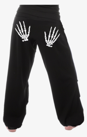 Halloween Pant, Long With Spooky Skeleton Hands ☆ - Teplaky Uncle Sam Pánské