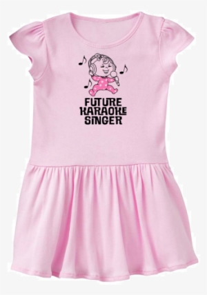 Cute Baby Girl Singing Quote Infant Dress With Future - Dress