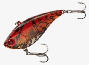 Booyah Hard Knocker Rattle Bait 1/4oz: Ghost Red Craw