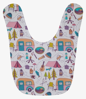 Camping Icon Pattern Baby Bibs - Bib