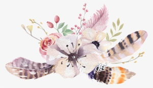 Transparente Ornamento Png Para Aves De Flores - Bohemian Png