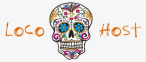 Sugar Skull Pin (cross)