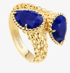Serpent Bohème Two-stone Ring, S Motifs - Lapis Lazuli Bijoux Luxe