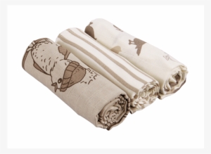 Muslin Baby Blankets, Beige - Lupilu 3 Baby Mulltücher