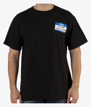 Hello My Name Is Forrest Gump T-shirt - Helmut Lang Cut Neck T Shirt