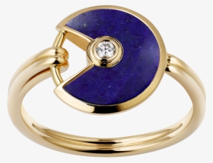 Amulette De Cartier Ring, Xs Modelyellow Gold, Lapis - Amulette De Cartier Ring, Xs Model