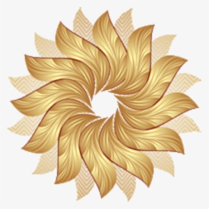 Gold Flowers - « - Ornament