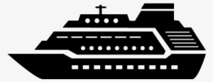 Sea Ship, Yacht, Luxurious Cruise, Cargo, Vessel Icon - Cruise Icon Png Black