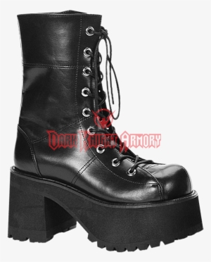 Womens Platform Combat Boots - Demonia Ranger 301 Boot