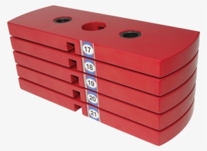 Body-solid Premium Red Steel Weight Stack 50lbs, 5