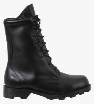 Cool Black Leather Combat Boots