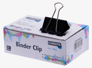 Chrome Binder Clip 41mm - Chrome 9964 - Black Metal Binder Clips 25mm (set Of