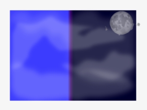 Halloween Haunted Foggy Clip Art - Moon