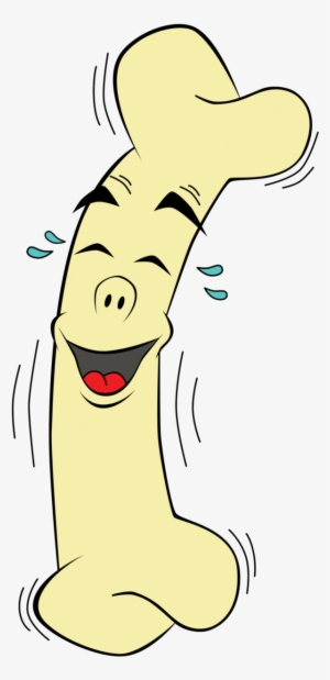 Funny Bone Mascot - Bone With A Face Cartoon