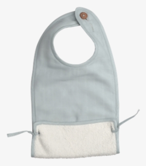 Fabelab Muslin Feeding Bib In Foggy Blue - Bib