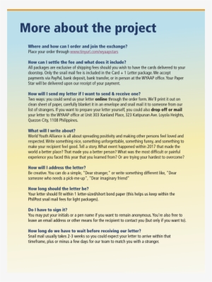 Order Your Paper Stars And Join The Letter Exchange - Like Facebook