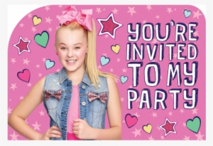 P8 Amscan Invitations Jojo Siwa - Jojo Siwa Birthday Invitations