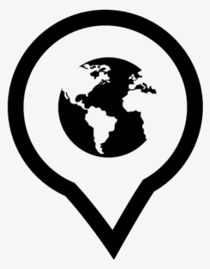 Earth Symbol In Placeholder Vector - Globe Png Black And White