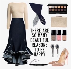 Denim Ruffles - Americanflat Beautiful Reasons Shower Curtain