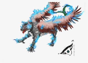 The Winged Wolf Is On Fire By Dino-wolf On Deviantart