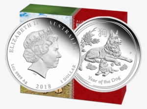 2018 Australian Lunar Dog 1/2oz Silver Proof Coin