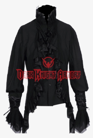 Gothic Mens Ruffle Dress Shirt - Shirt