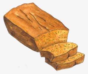 Clipart Bread Zucchini Bread - Banana Nut Bread Clipart
