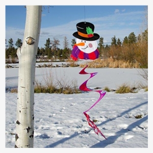 Auction - Breeze Snowman Twister Tail Yard Art