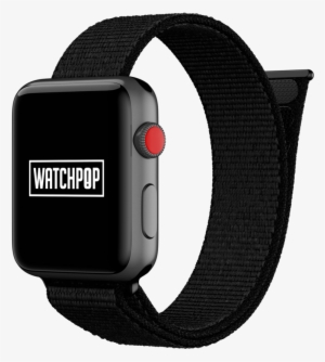 Jet Black Black/black Watch Pop Loop For Apple Watch - Sport Armband Apple Watch 2