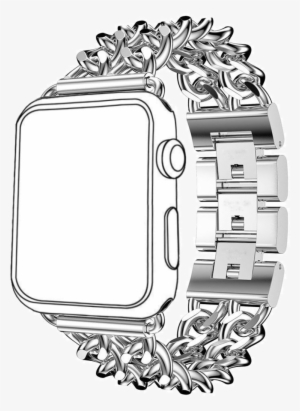 Sellers360 Stainless Steel Iwatch Metal Band For Apple - Gold Chain Link Apple Watch