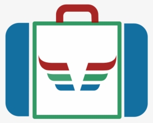 Suitcase Icon Blue Green Red Dynamic V171 - Baggage