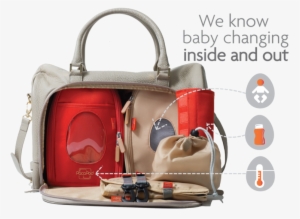 Changer Pod - Pacapod Firenze Pewter Designer Leather Baby Changing