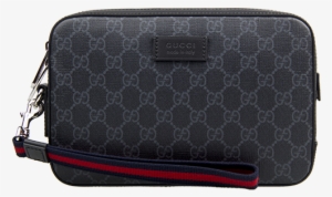Gucci Gucci Gg Supreme Series Canvas Black And Gray - Handbag