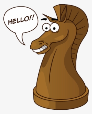 Knight Saluting Black - Knight Rook