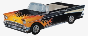 57 Chevy Flame Burn Hot Rod Paper Carton - 1957 Chevrolet