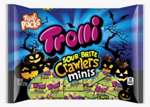 Trolli Sour Brite Crawlers Minis Treat Packs - Trolli Gummi Candy, Sour Brite Crawlers - 3.5 Oz Box