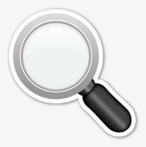White Magnifying Glass Png - Lupe Emoji