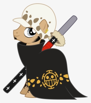 Decprincess, One Piece, Ponified, Safe, Simple Background, - Mlp One Piece Law