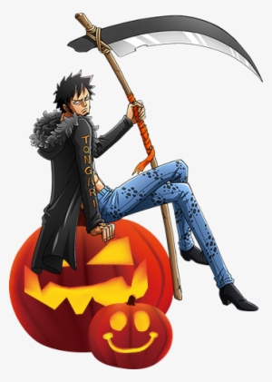Trafalgar Law Dressed As Grim Reaper For Halloween - One Piece Law Halloween