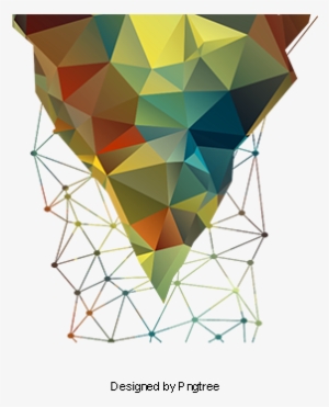 Colorful Geometric Patterns, Polygon, Three-dimensional, - Geometry