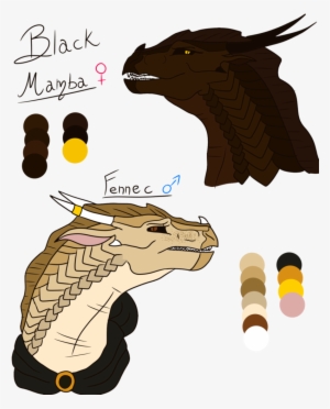 Black Mamba And Fennec By Anapauladbz - Illustration