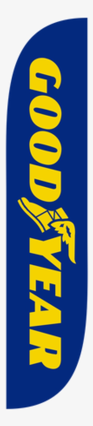 Goodyear Tires Feather Flag Blue
