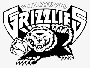Vancouver Grizzlies Logo Black And White - Memphis Grizzlies