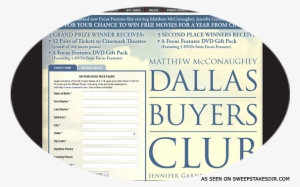Cinemark & Focus Features Free Movie Sweepstakes - Dallas Buyers Club Starring Matthew Mcconaughey (dvd)