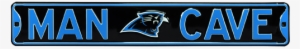 Carolina Panthers “man Cave” Authentic Street Sign - Man Cave Carolina Panthers Street Sign