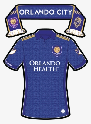 Mls Orlando City Uniform/scarf Sticker - Orlando City Sc